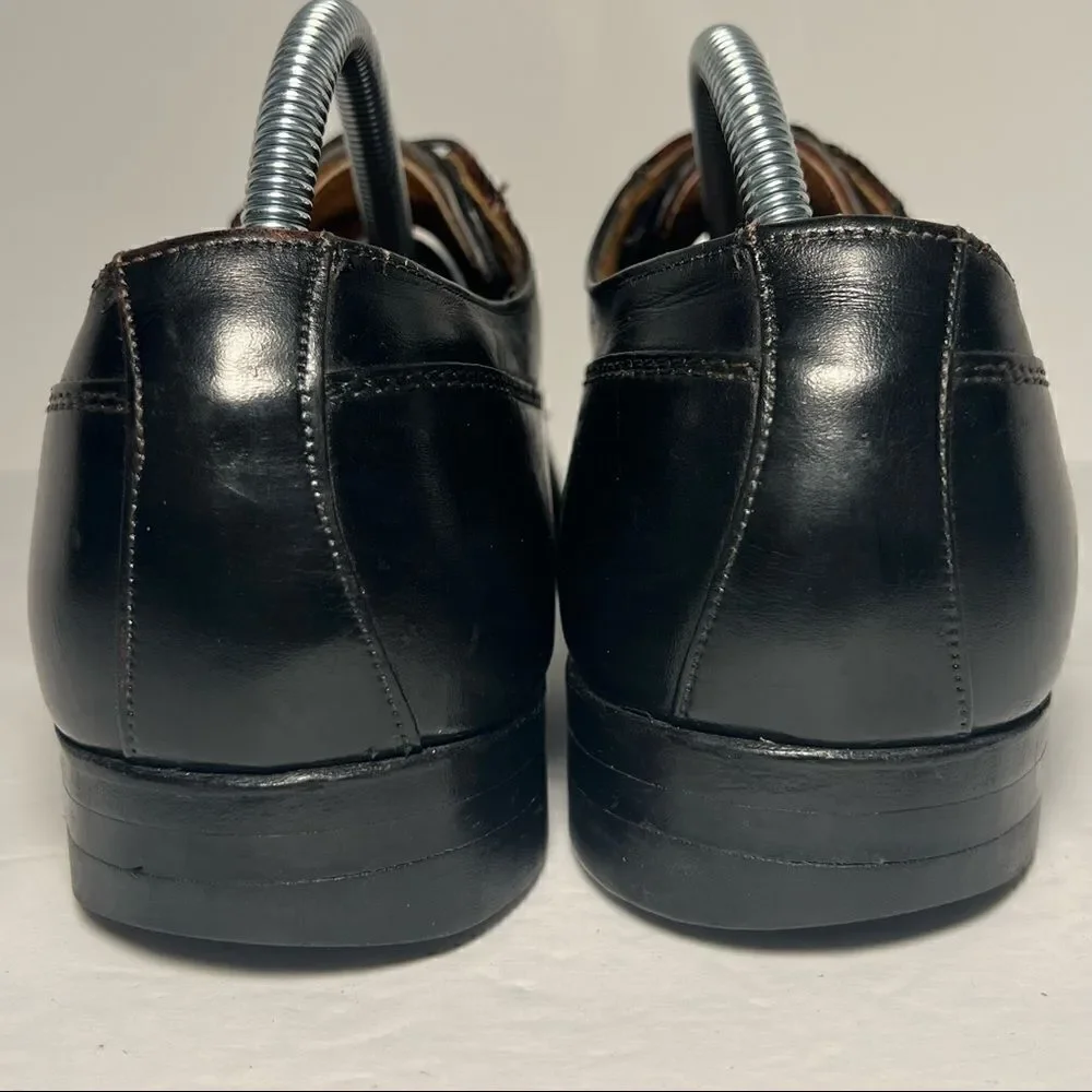 Breather Wright Derby Apron Toe Leather Black Dress Shoes Mens 10B‎
